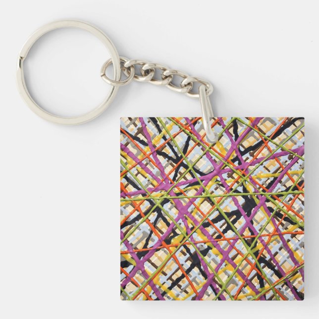 Porte-clés Haystack en Porte - clé violet (Devant)