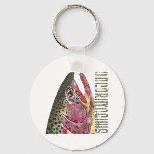 Porte-clés Head of Rainbow Trout Fish
