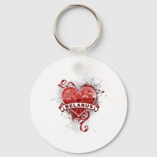 Porte-clés Heart Belarus