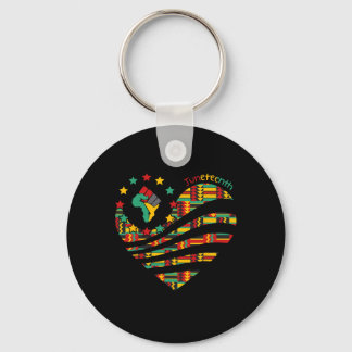 Porte-clés Heart Black History Afro American African Freedom