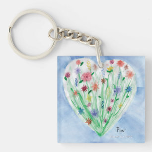 Porte-clés Heart Garden - KidsArt pour CHOC