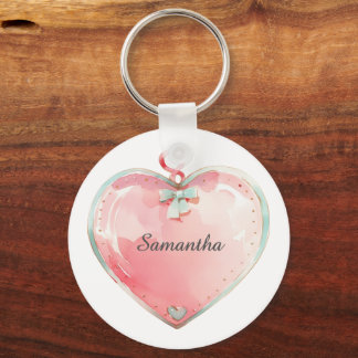 Porte-clés Heart key Chain, Any Name, Girl, Boy Kid