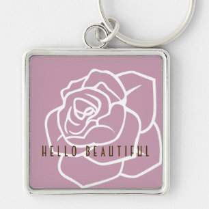 Porte-clés Hello Beautity - Moderne Chic Rose Rose