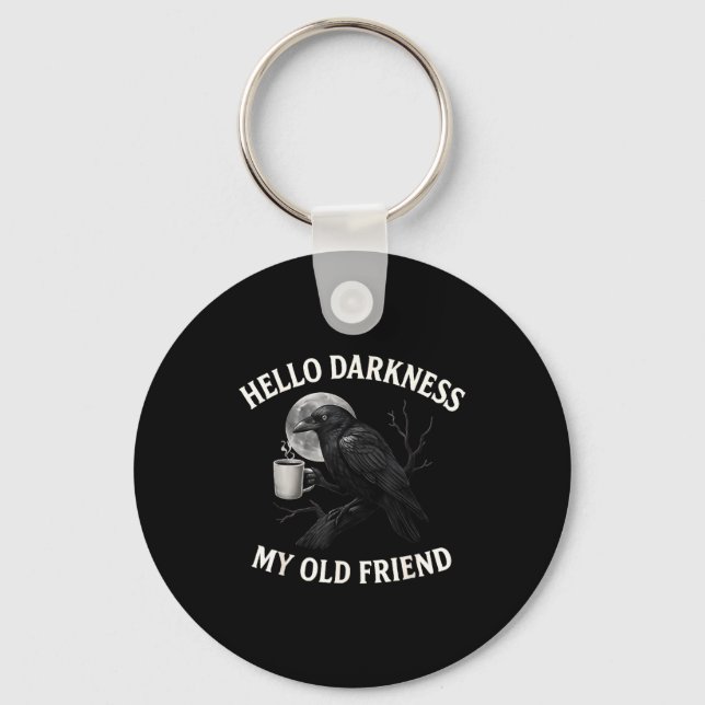 Porte-clés Hello Darkness My Old Friend Crow Coffee Soky Hall (Recto)