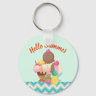 Porte-clés Hello Summer Glace Cream Délices