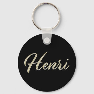 Porte-clés Henri Name whitegold Button