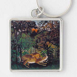 Porte-clés Henri Rousseau - Le lion affamé