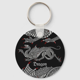 Porte-clés Heraldic Dragon (Argent) - Porte - clé