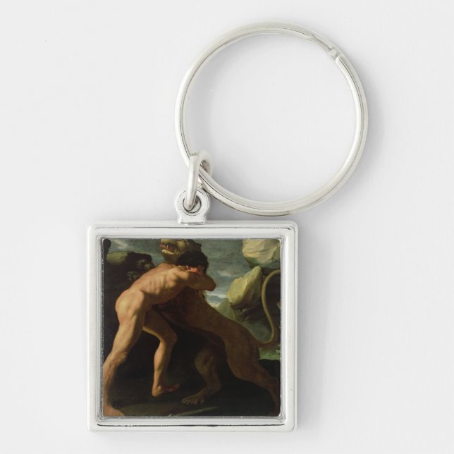Porte-clés Hercule combattant avec le lion de Nemean (Devant)
