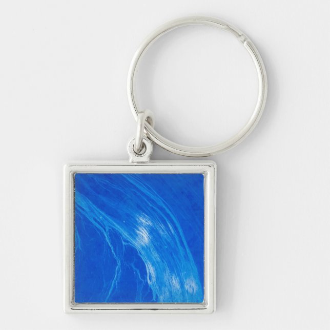 Porte-clés Heure d'été des vagues bleues océaniques (Devant)