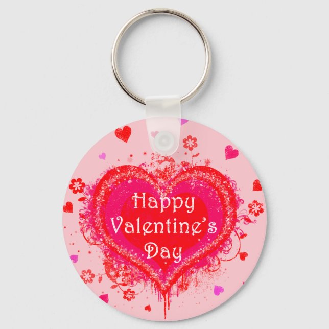Porte-clés Heureuse Sainte-Valentin (Recto)