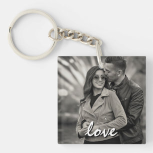 Porte-clés Heureuse Sainte-Valentin photo et texte personnali