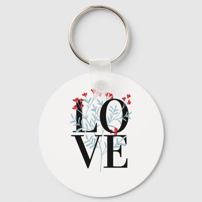 Porte-clés Heureuse Sainte-Valentin Pour Lover Stylish (Recto)