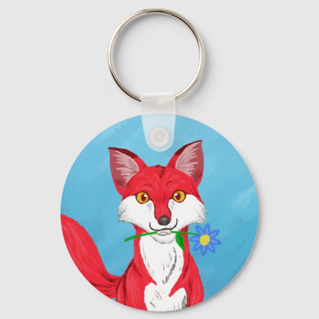 Porte-clés Heureux Fox (Recto)