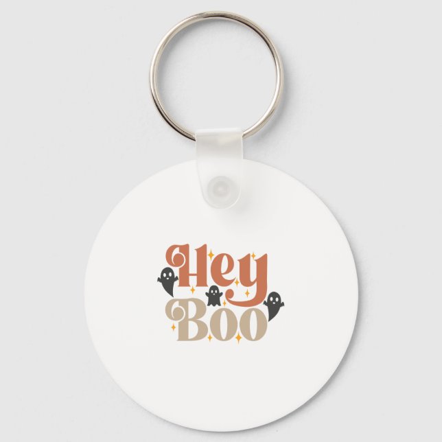Porte-clés Hey Boo Boho Halloween Hey Boo Ghost (Recto)