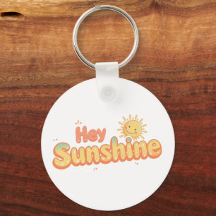 Porte-clés "Hey Sunshine" avec Soleil Sourire
