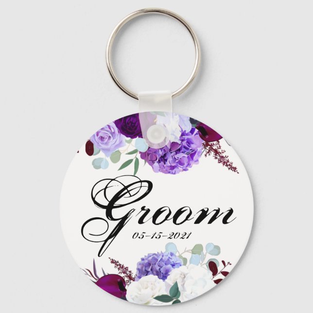 Porte-clés Hibiscus du Porte - clé de chambre blanc (Recto)