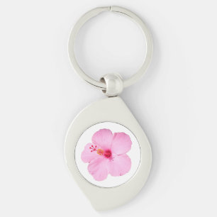 Porte-clés Hibiscus rose Fleur tropicale