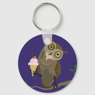 Porte-clés Hibou avec le porte - clé de glace