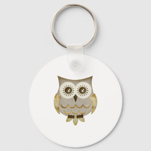 Porte-clés Hibou large de yeux