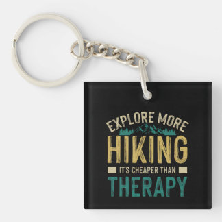 Porte-clés Hiking It's Cheaper Than Therapy Gift