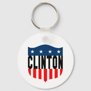 Porte-clés hillary clinton étoiles et rayures