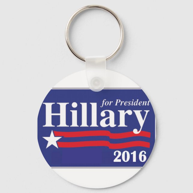 Porte-clés Hillary Clinton pour le président 2016 (Recto)