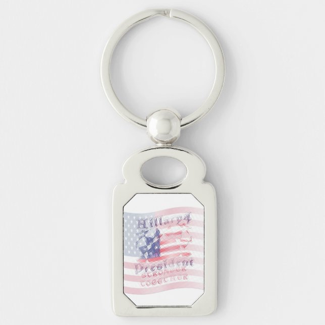 Porte-clés Hillary Hillary, campagne présidentielle coutume U (Devant)