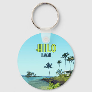 Porte-clés Hilo Big Island Hawaii Beach Vintage