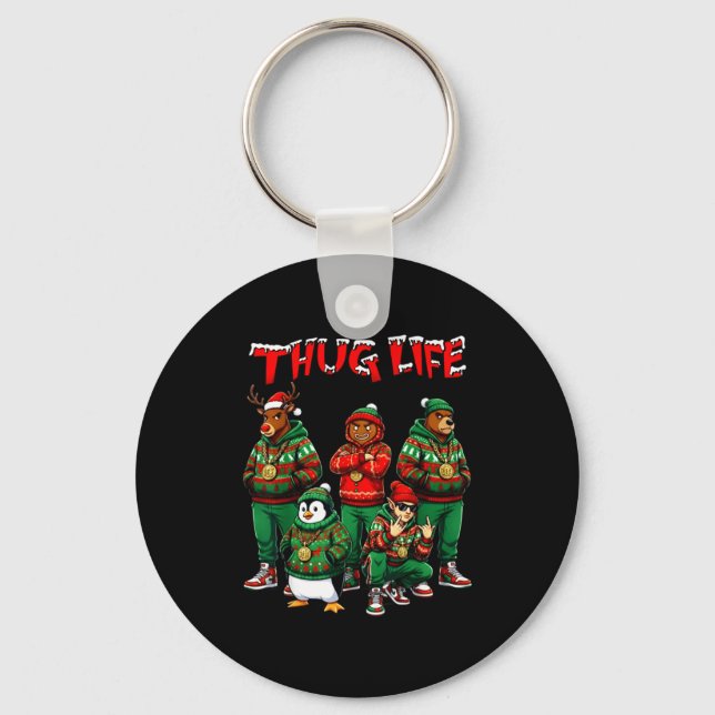 Porte-clés Hip Hop Holiday Crew - Ugly Christmas Sweater Rap  (Recto)