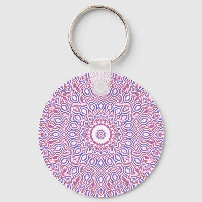 Porte-clés Hippie Boho Funky Bohemian Super Kaleidoscope (Recto)