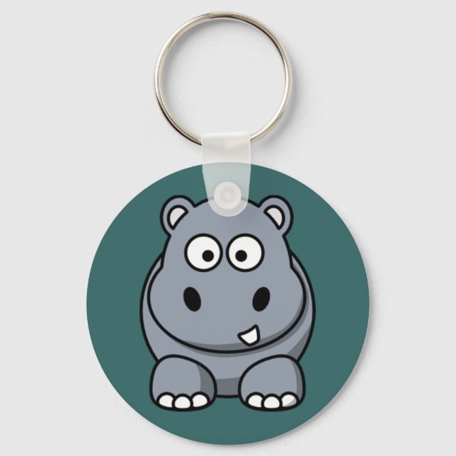 Porte-clés Hippo de dessin (Recto)