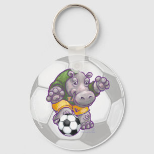 Porte-clés Hippo Soccer Star Key Chain