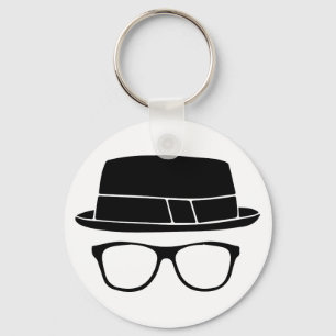 Porte-clés Hipster Fedora