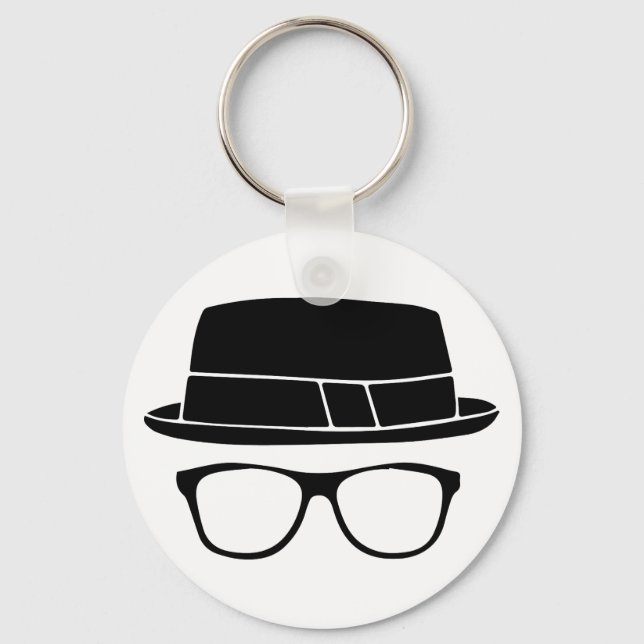 Porte-clés Hipster Fedora (Recto)