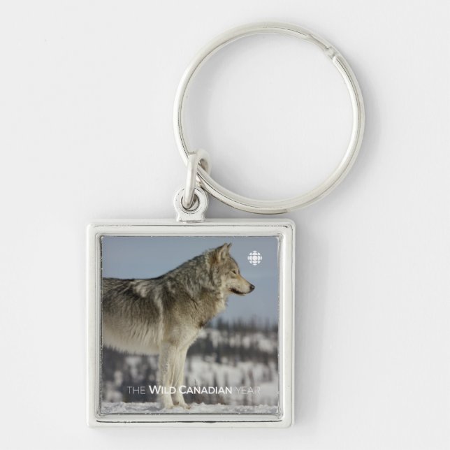 Porte-clés Hiver - Loup (Devant)