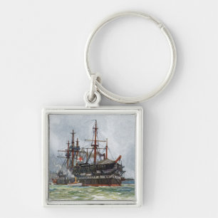 Porte-clés HMS Implacable un navire de troisième rang de 74 c