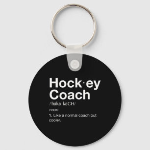 Porte-clés Hockey Coach Fun Sport Coach Définition