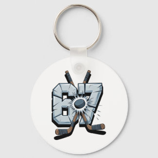 Porte-clés Hockey Meme Six Seven 6 7 67 Hockey Meme