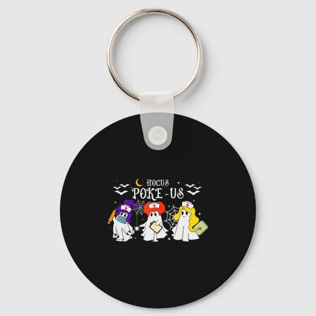 Porte-clés Hocus Ke-us Witch Nurse Halloween Medical Lab Tech (Recto)