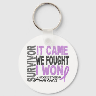 Porte-clés Hodgkins Lymphoma Survivor It Came We Fought I Won