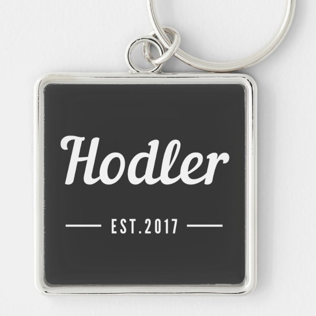 Porte-clés Hodler - est. 2018 - Bitcoin CryptoCurrency Hodl  (Devant)