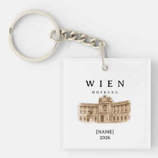 Porte-clés Hofburg de Vienne personnalisée | Nom & Année