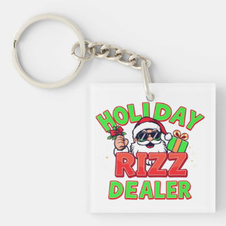 Porte-clés Holiday Rizz Dealer gen alpha meme Christmas