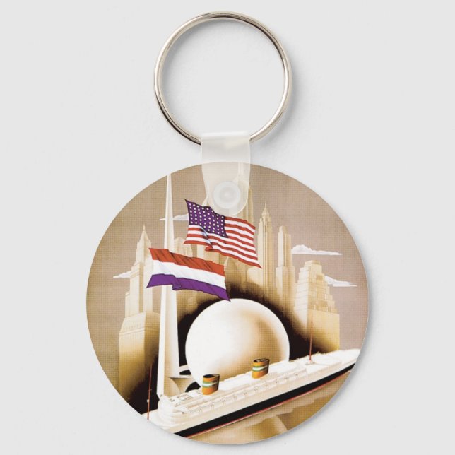 Porte-clés Holland America Line New York (Recto)