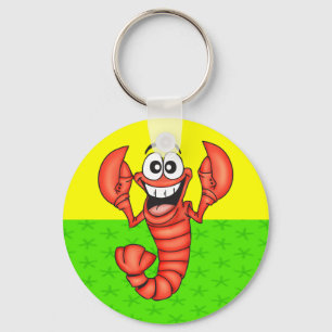 Porte-clés Homard de sourire drôle