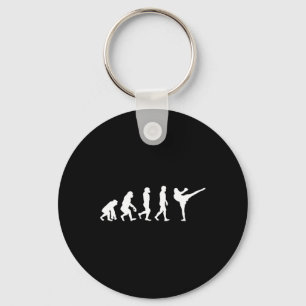 Porte-clés Homme drôle singe gorille évolution karaté boxe Ki