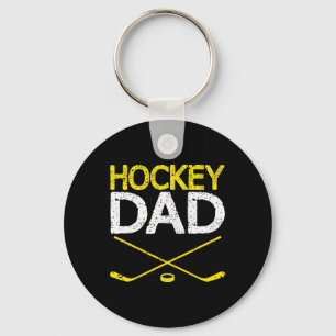Porte-clés Hommes Hockey papa Fête des pères Vintage été hive