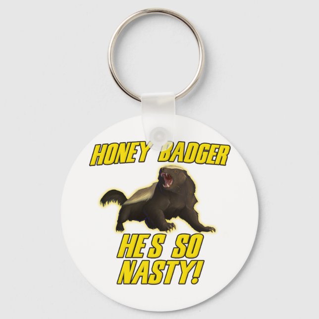 Porte-clés Honey Badger Il est si mauvais (Recto)