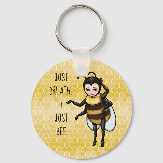 Porte-clés Honey Bee Just Breathe & Just Bee Porte - clé (Recto)